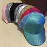 Mesh Visor Girls Ponytail Glitter Baseball Cap Women's Dad Hats