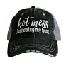 Mess Just Doing My Baseball Hat Stylish Cute Ball Cap Cross Back Tail Cap 3039336