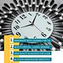 Metal 23.6 Inch Black Drop Wall Clock 3D Non-Ticking Silent Quartz Clocks
