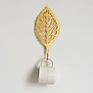 Metal Gold Leaf Cast Iron Plant Wall Coat Hooks Decorative for Bedroom