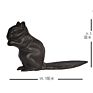 Metal Handicrafts Decorative Cast Iron Squirrel Door Stop for Home Decoration