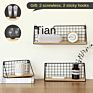 Metal Wall Shelf Commercial Wall-Mounted Decorative Storage Rack Household Cosmetic Storage Wall Shelf