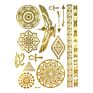 Metallic Film Gold Silver Hand Beauty Festival Party Decoration Body Temporary Tattoo Sticker