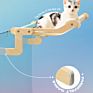 Mewoofun Large Cat Window Hammock Wooden Cat Hanging Hammock