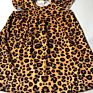 Milk Silk Children Clothing Baby Girl Ruffle Dress Beach Smoking Dress Cheetah Print Kids Girls Spring Dresses