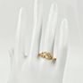 Mingxi Jewelry Womens Small Size Rings with Crystal Gold 18K
