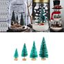 Mini Christmas Trees Desktop Decoration Sisal Trees Bottle Brush Small Pine Trees Christmas Decoration