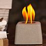 Mini Table Top Ethanol Fireplace Indoo Portable Fire Pit Bowl Cement Firepot