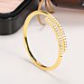 Minimalist Gold Metal Coil Upper Arm Cuff Open Arm Bracelet Armlet Armband Bangle for Women