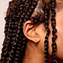 Minimalist Jewelry Mini Graduate Hoops Gold Hoop Earrings Women 925 Silver Earring