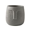 Modern Cement Plant Pot Abstract Face Simple Personality Matt Sandblasting Nordic Indoor Garden Green Planter Pot