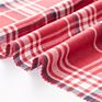 Modern Design Red Check Black and White Striped Fabric 100% Rayon Fabric