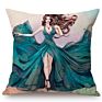 Modern Girl Elegant Lady Pretty Elite Woman Luxury Lifestyle Aesthetics Cotton Linen Sofa Pillow Case Cushion Cover Case