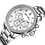 Moissanite Diamond Bling Wrist Quartz Stainless Steel Luxury Natural Men Women Glass round Crazy Watch