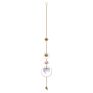 Moon Wind Chime Crystal Prism Hanging Chandelier Engraved Sun Catcher Prisms