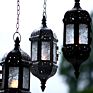 Moroccan Wrought Iron Hanging Candlestick Iron Tea Light Candle Holder