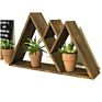 Mountain Hanging Decor for Wall or Table Top Rustic Wood Triangle Shelves Floating Shelf Home Decor