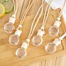 Mub Empty Flat round 8Ml Car Diffuser Bottle Hanging Air Freshener Glass Bottles for Auto