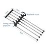 Multi Pants Hanger,5 in 1 Space Saver Pants Clip Hangers
