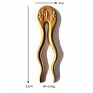 Natural Green Sandalwood Wood Carving Flowers and Trees Carving Ornaments 2 Fork Hairpin Plate Hair Hairpin,Hair Chopsticks