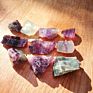 Rainbow  Fluorite Chunks Loose Stone Natural Mineral Stone Beads