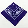 Navy Blue Bandana Men Biker Women Seamless Head Scarf Outdoor Sports Bandana Square Paisley Bandana