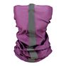 Neck Wear with Reflective Stripe Seamless Polyester Purple Bandana