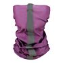 Neck Wear with Reflective Stripe Seamless Polyester Purple Bandana