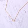 Necklaces Gold Plated Lovely Small Tiny Three Sideway Heart Charms Choker Women Necklace