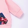 Neutral Baby Clothes Long Sleeve Floral Printed Baby Clothes Organic Cotton Baby Hoodie Set