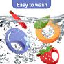 Newborn Fruit Soft Bpa Free Food Grade Chewing Teething Toy Baby Silicone Teethers Set