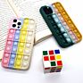 Newest 3D Silicone Rainbow Cyan Cactus Push Bubble Toy Fidget Pop Phone Case for Iphone11/12