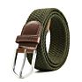 Newest Elastic Stretch Belt Braided Belt Fabric Woven Belt with Pin Buckle