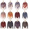 Newest Triangle Scarf for Women Plaid Shawl Cashmere Scarves Bufanda Blanket &Dropshipping