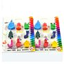 Non-Toxic 5 Colors 3D Creative Funny Shaped Erasable Animal Shape Crayon Plastic Crayons for Children