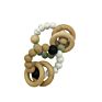 Non-Toxic Wooden Teething Toy Silicone Beads Baby Teether