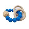 Non Toxic Bpa Free Silicone Teehter Toys Newest Baby Wooden Teethers