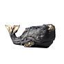 Nordic Resin Black Whale Emulation Wood Crafts Ornaments Bookends Office Study Room Cabinet Decoration Creative Animal Bookends