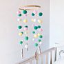 Nordic Style Pom Pom Ball Crib Felt Baby Mobile for Babies Bed Nursery Room Decor