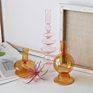 Nordic Style Romantic Colored Candle Holder Glass for Wedding Decorations Candlestick