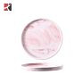 Nordic Style round Hexagon Luxury Marble Pattern Ceramic Makeup Tray Dish Jewelry Organizer