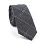 Novelty Formal Dark Color Stripe Check Cotton Business Neck Ties for Gentlemen