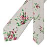 Novelty Mens Colorful Floral Cotton Linen Neck Ties for Wedding Party