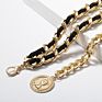 Nuoro Personalized Golden Butterfly Tassel Waist Chain Micro-Inlaid Simple Beach Holiday Alloy Rhinestone Body Chain