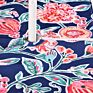 Oilproof Printed Blue Flower Outdoor Table Runner Printing Waterproof Zipper Table Runner