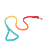 Ombre Dog Leash Cotton Rope Leash Dog Handmade Pet Leads Rainbow Puppy Harness