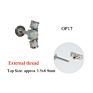 Opal Labret Stud Cz Gem Earring Ear Tragus Cartilage G23 Titanium & Surgical Steel Flat Bar Threaded Body Piercing Jewelry
