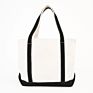 Open Top Heavy Duty Deluxe Canvas Tote Bag with Outer Pocket