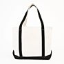 Open Top Heavy Duty Deluxe Canvas Tote Bag with Outer Pocket