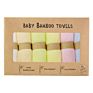 Organic Bamboo Washcloths Baby Towels Soft Face Cloths 6 Pack
